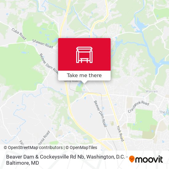 Mapa de Beaver Dam & Cockeysville Rd Nb