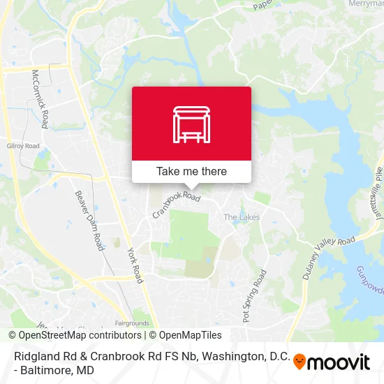Ridgland Rd & Cranbrook Rd FS Nb map