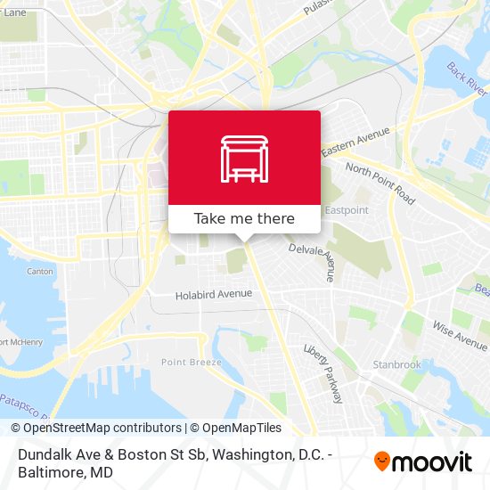 Mapa de Dundalk Ave & Boston St Sb
