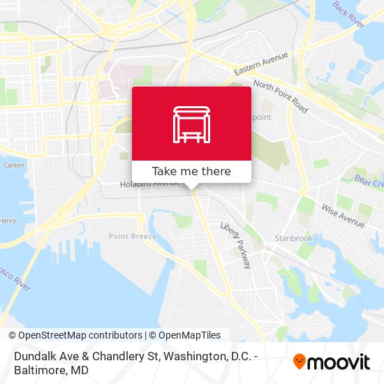 Mapa de Dundalk Ave & Chandlery St