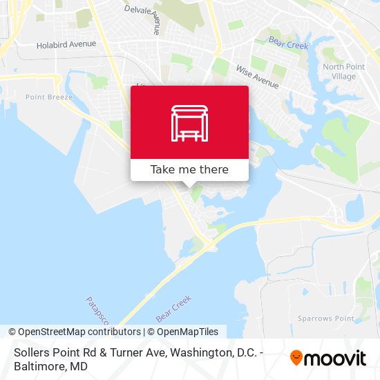 Mapa de Sollers Point Rd & Turner Ave