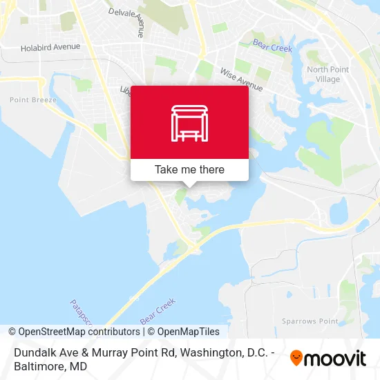 Dundalk Ave & Murray Point Rd map