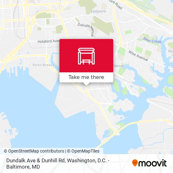 Dundalk Ave & Dunhill Rd map