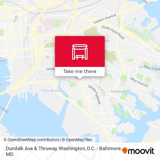 Mapa de Dundalk Ave & Thruway