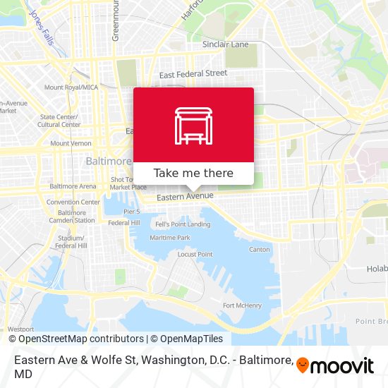 Mapa de Eastern Ave & Wolfe St