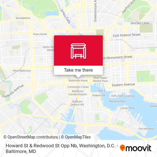 Howard St & Redwood St Opp Nb map