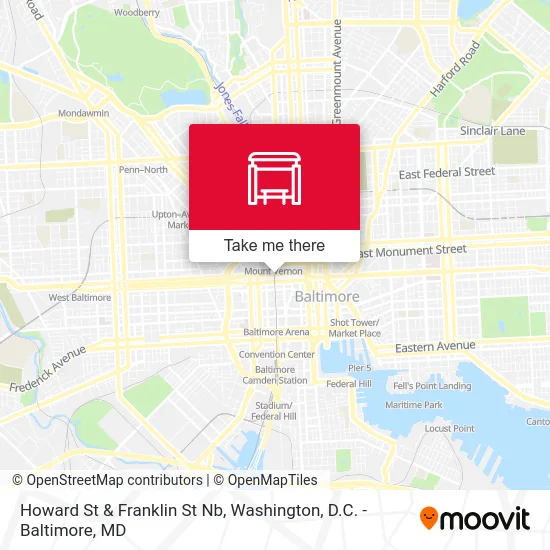 Howard St & Franklin St Nb map