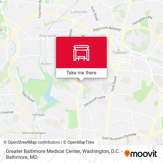 Greater Baltimore Medical Center map