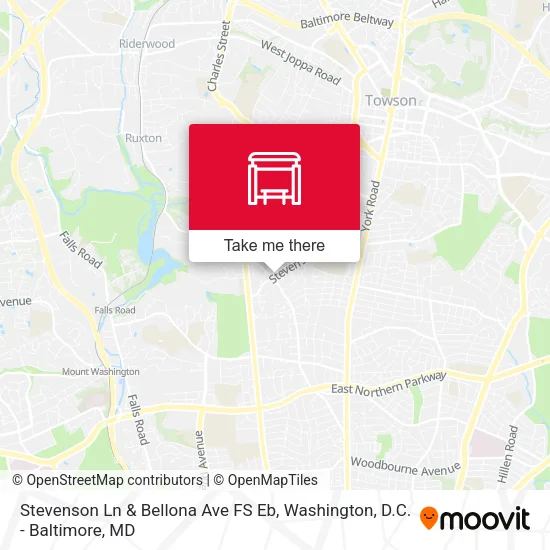 Stevenson Ln & Bellona Ave FS Eb map