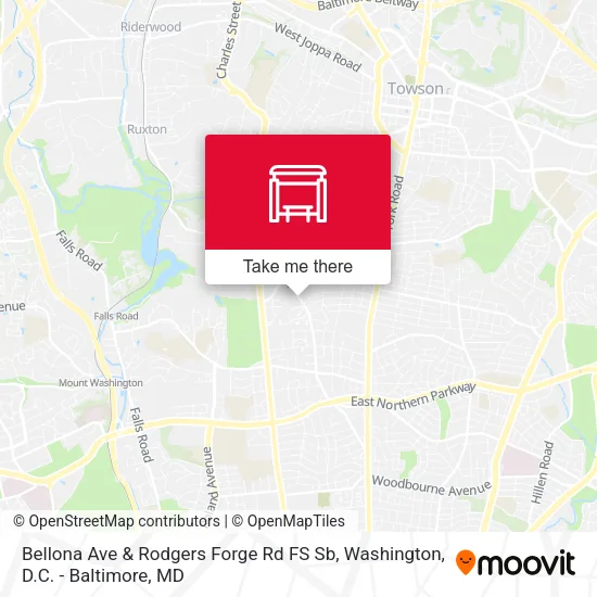 Bellona Ave & Rodgers Forge Rd FS Sb map