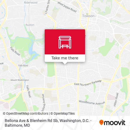 Bellona Ave & Blenheim Rd Sb map