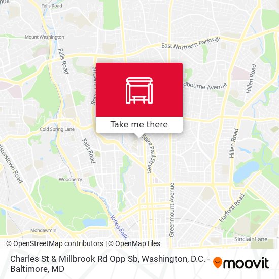 Charles St & Millbrook Rd Opp Sb map
