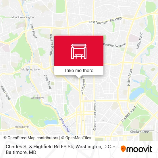 Charles St & Highfield Rd FS Sb map