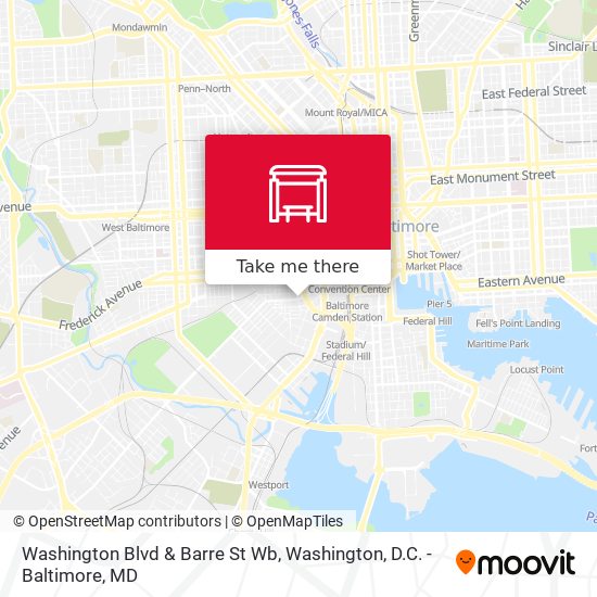 Mapa de Washington Blvd & Barre St Wb