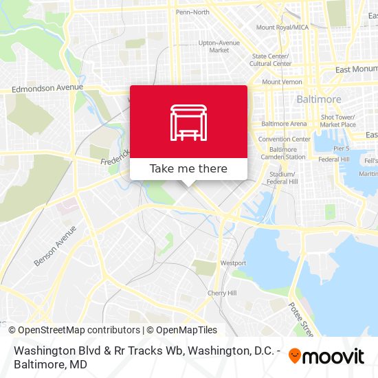 Mapa de Washington Blvd & Rr Tracks Wb