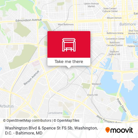 Mapa de Washington Blvd & Spence St FS Sb