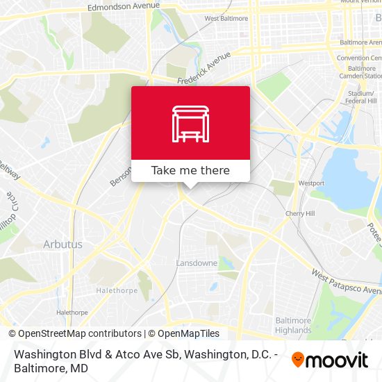 Mapa de Washington Blvd & Atco Ave Sb