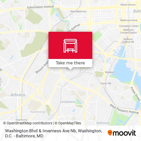 Washington Blvd & Inverness Ave Nb map