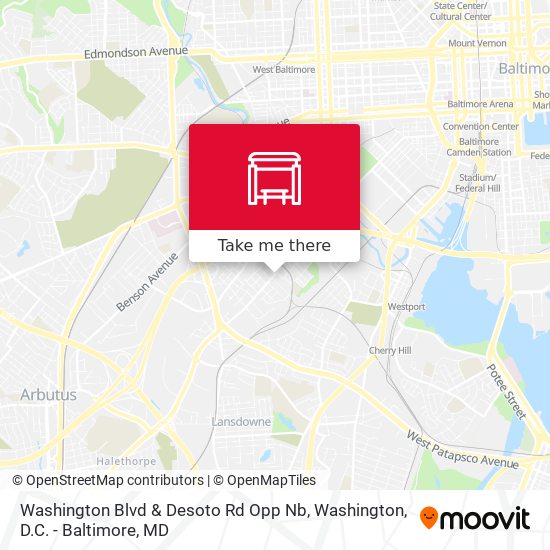 Mapa de Washington Blvd & Desoto Rd Opp Nb