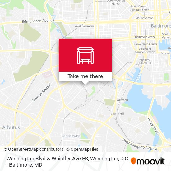 Mapa de Washington Blvd & Whistler Ave FS