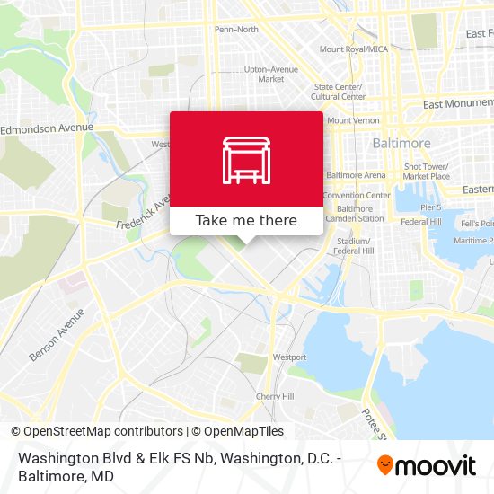 Washington Blvd & Elk FS Nb map