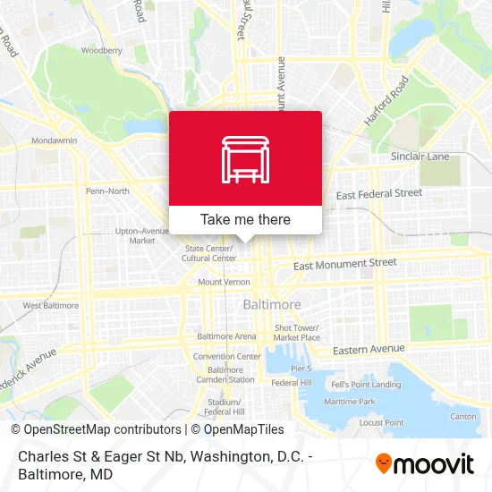 Charles St & Eager St Nb map