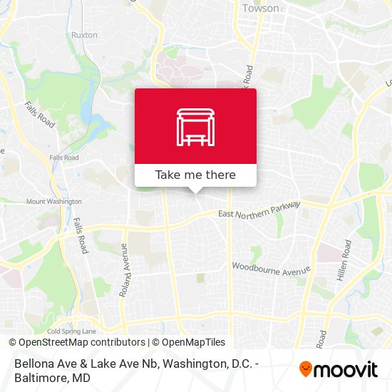 Bellona Ave & Lake Ave Nb map