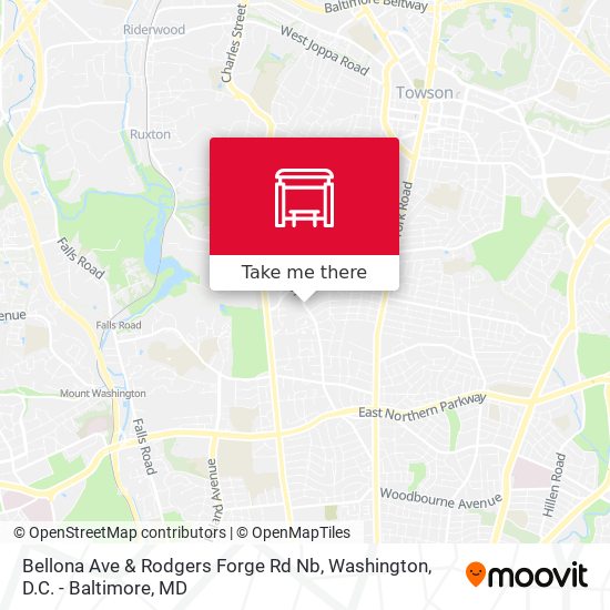 Bellona Ave & Rodgers Forge Rd Nb map