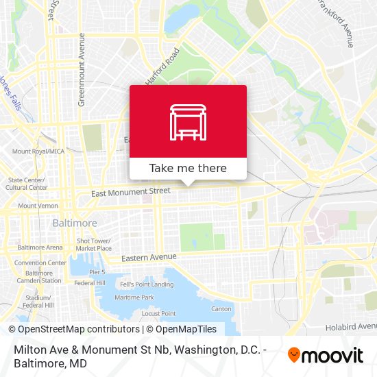 Milton Ave & Monument St Nb map