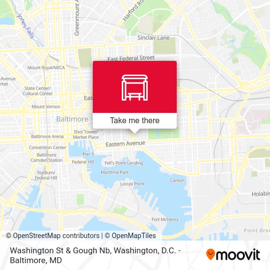 Washington St & Gough Nb map