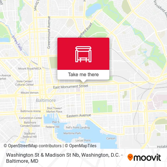 Washington St & Madison St Nb map