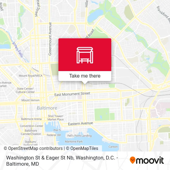 Washington St & Eager St Nb map