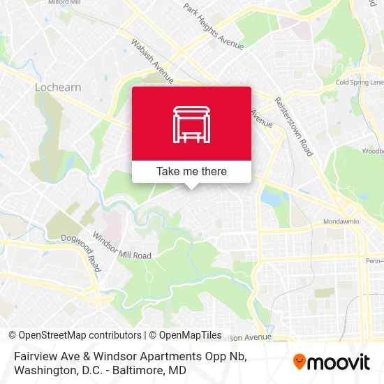 Fairview Ave & Windsor Apartments Opp Nb map