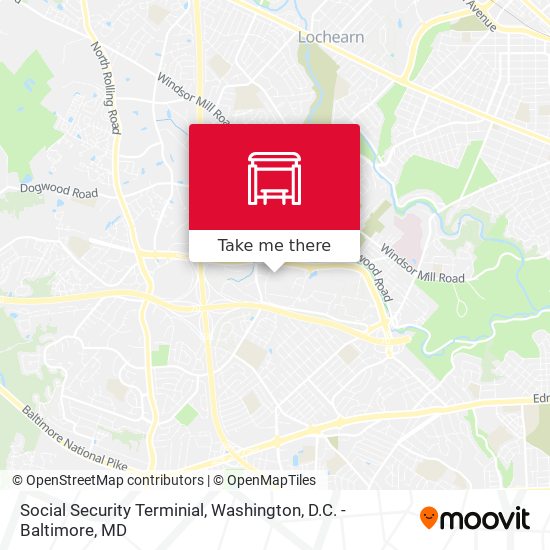 Mapa de Social Security Terminial