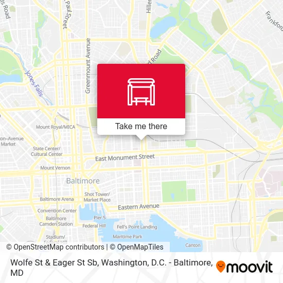 Wolfe St & Eager St Sb map