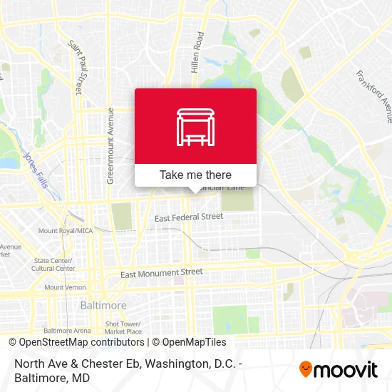 North Ave & Chester Eb map