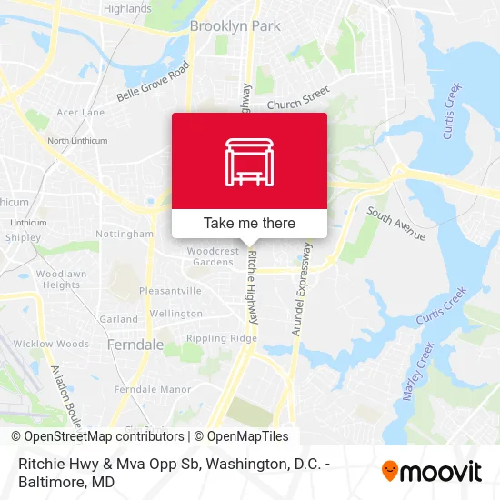 Ritchie Hwy & Mva Opp Sb map