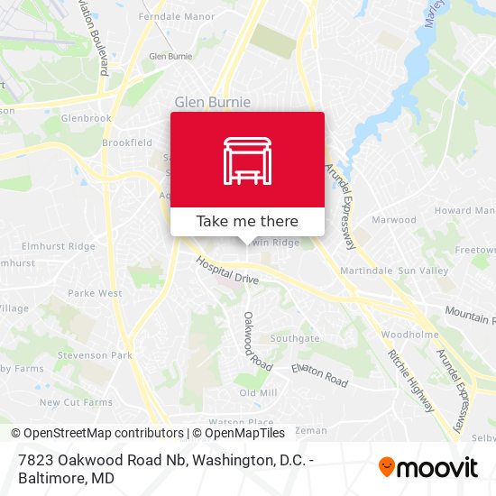 7823 Oakwood Road Nb map