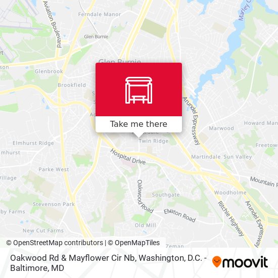 Mapa de Oakwood Rd & Mayflower Cir Nb