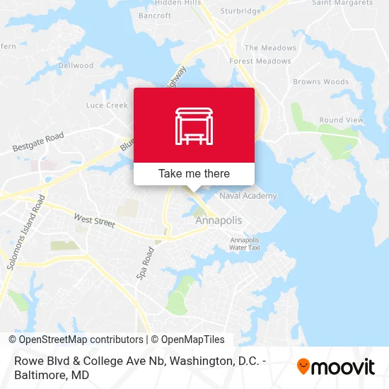 Rowe Blvd & College Ave Nb map