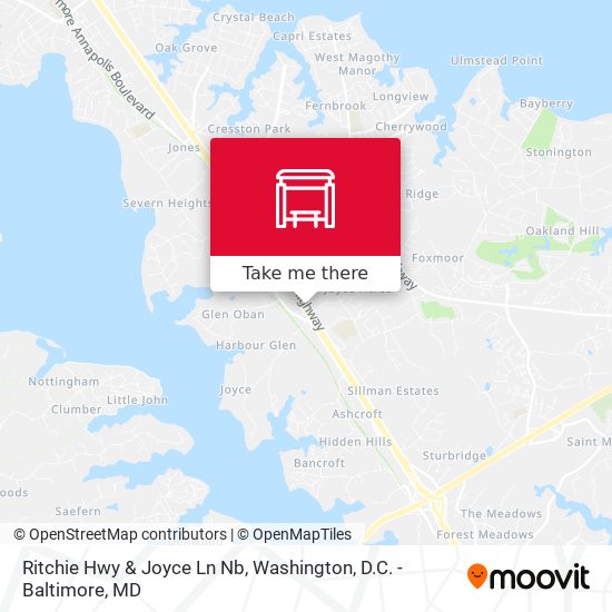 Ritchie Hwy & Joyce Ln Nb map