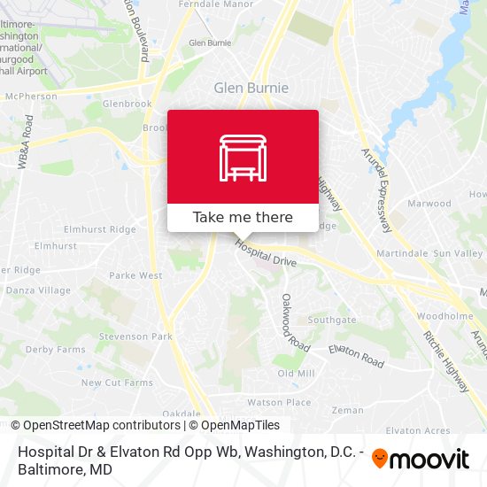 Hospital Dr & Elvaton Rd Opp Wb map