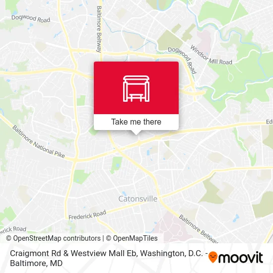 Craigmont Rd & Westview Mall Eb map