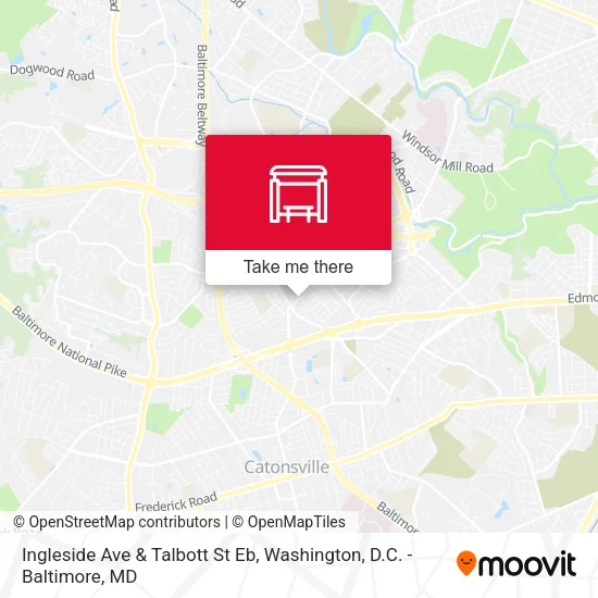 Ingleside Ave & Talbott St Eb map
