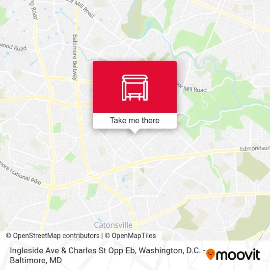 Ingleside Ave & Charles St Opp Eb map