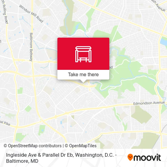 Ingleside Ave & Parallel Dr Eb map