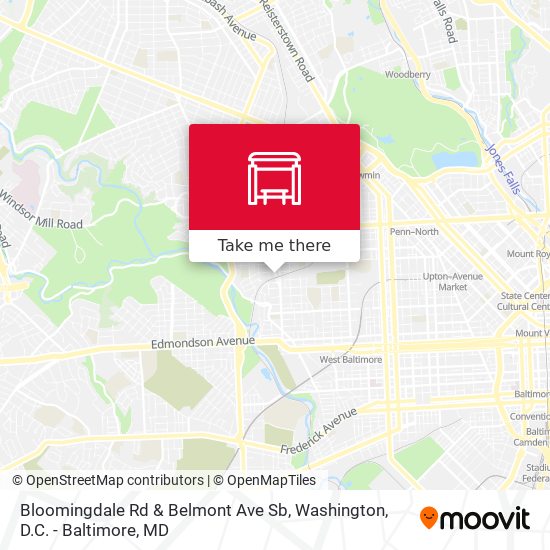 Bloomingdale Rd & Belmont Ave Sb map