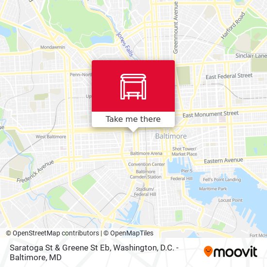 Saratoga St & Greene St Eb map