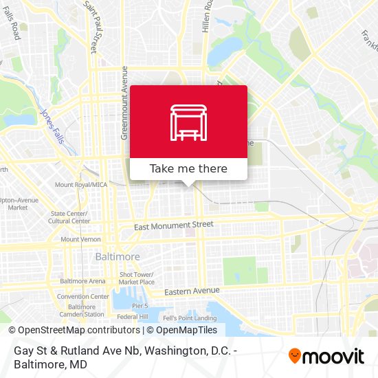 Mapa de Gay St & Rutland Ave Nb