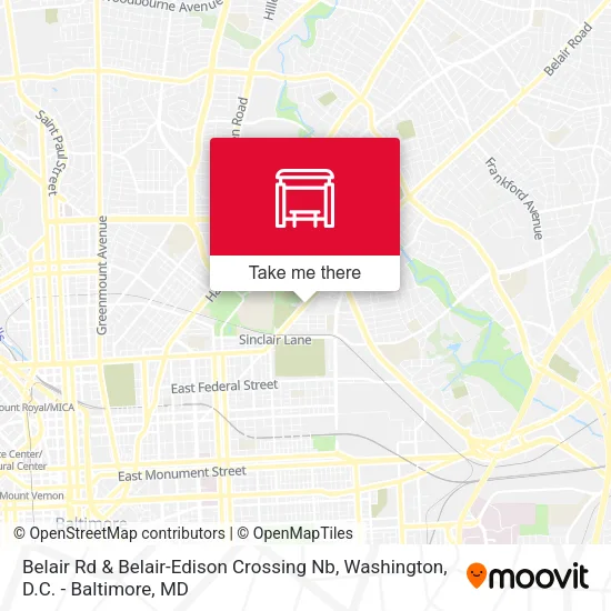 Mapa de Belair Rd & Belair-Edison Crossing Nb